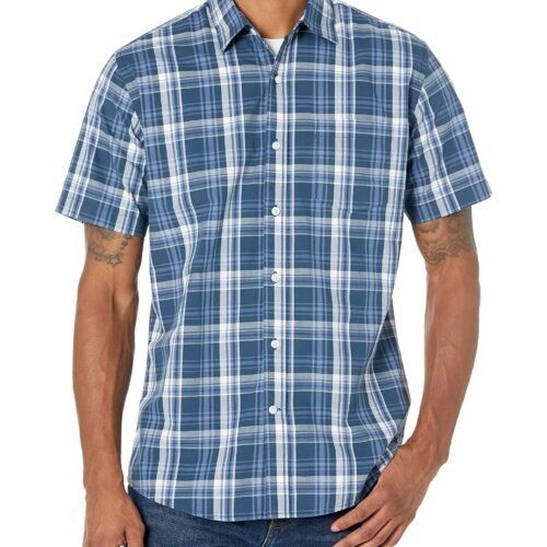Chemise Carreaux Homme Marine