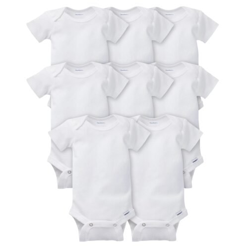 Gerber Lot 8 Bodies Blancs 3-6 Mois