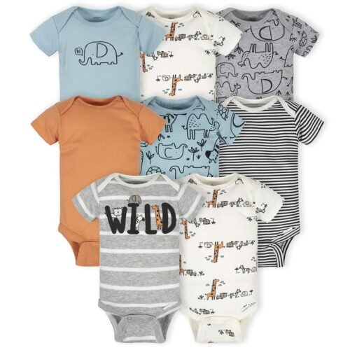 Gerber Lot 8 Bodies et T-Shirts pour Garçons