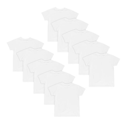 T-shirts blancs Hanes pour garçons