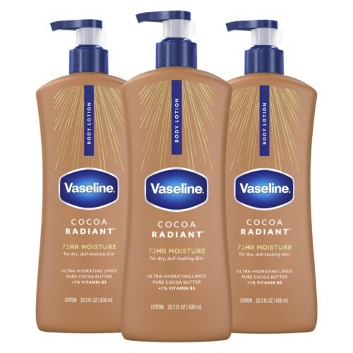 Lotion Corps Vaseline Cacao Radiant 20.3oz 3ct