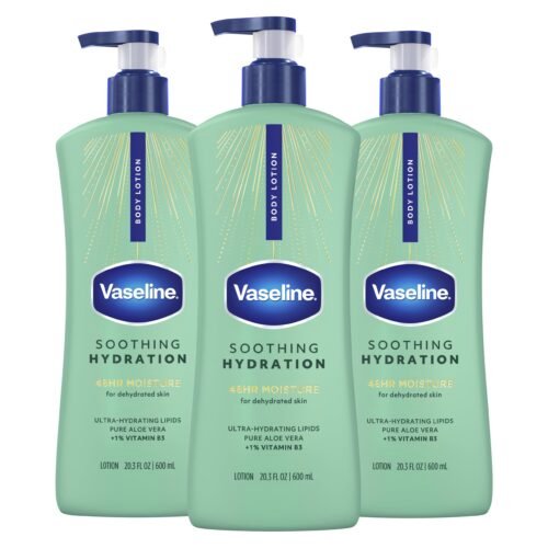 Lotion Corps Vaseline Hydratation Apaisante 20.3oz 3ct