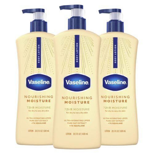 Lotion Corps Vaseline Nourrissante 20.3oz 3ct