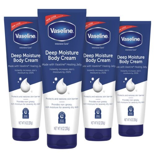 Crème Corps Vaseline Soin Intensif 9oz 4ct