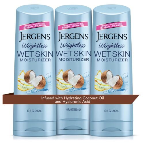 Lotion Jergens Peau Humide à l'Huile de Noix de Coco