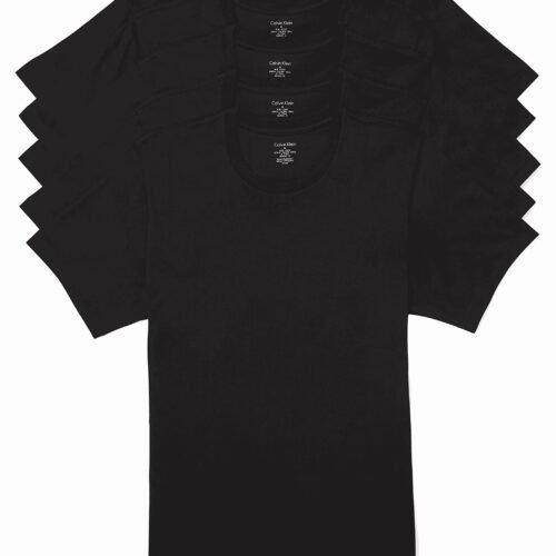 T-shirt Calvin Klein Homme Coton Noir Col Rond