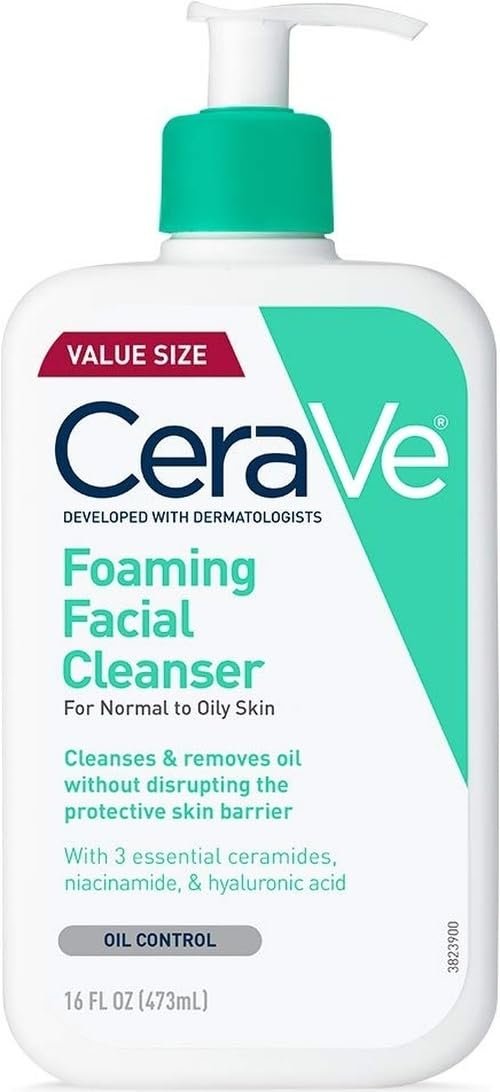 CeraVe Nettoyant Moussant Visage Peau Grasse