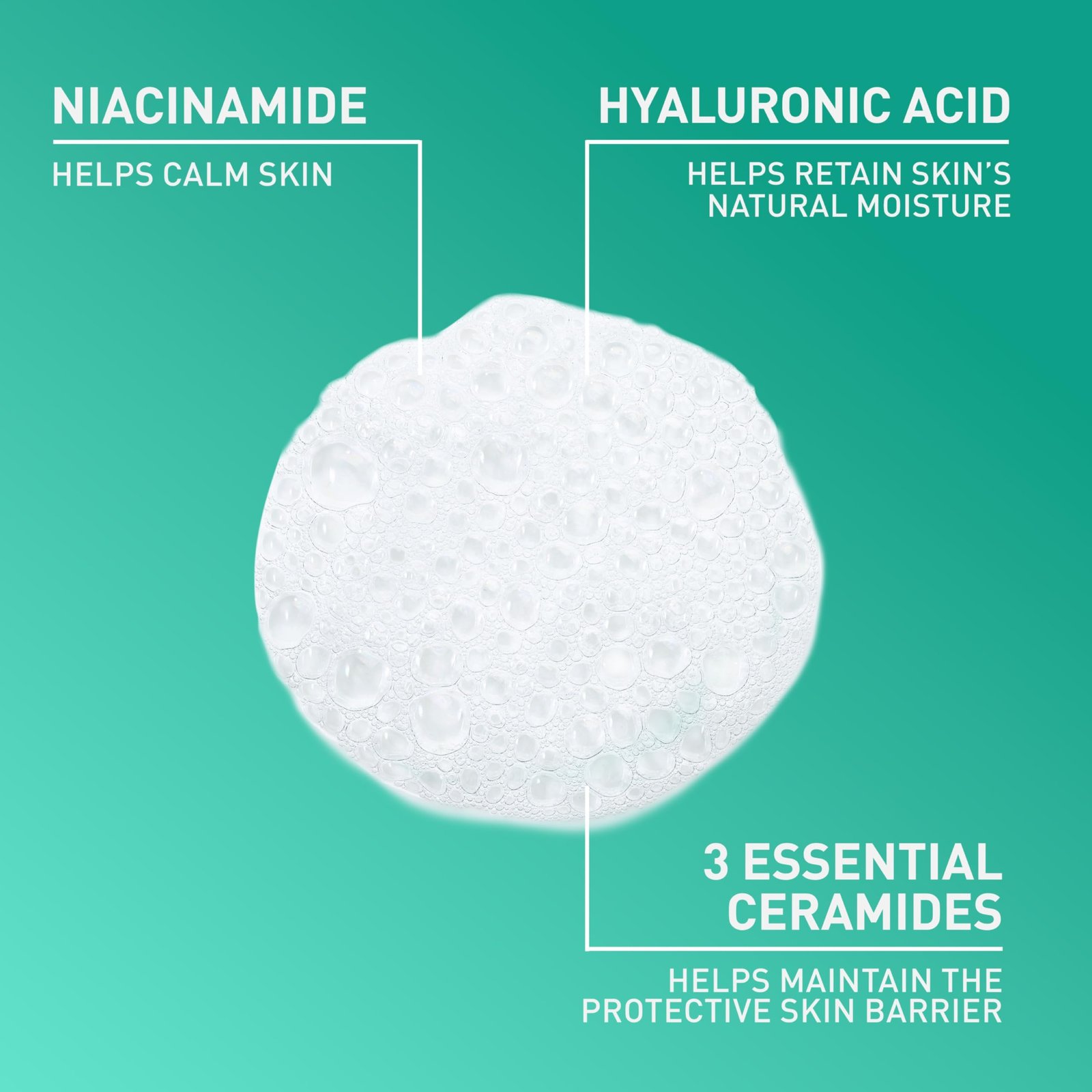 CeraVe Nettoyant Moussant Visage Peau Grasse