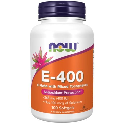 NOW Foods Vitamine E-400 UI Tocophérols Mixtes