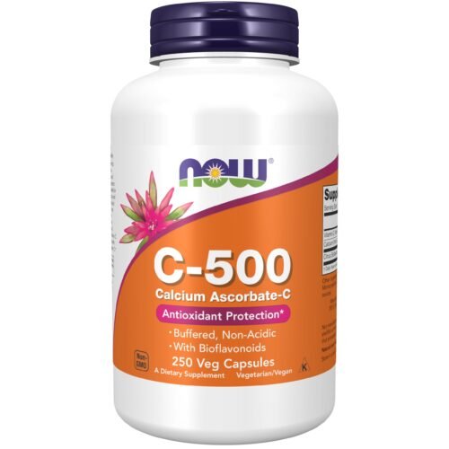 NOW Foods Vitamine C-500 Ascorbate de Calcium