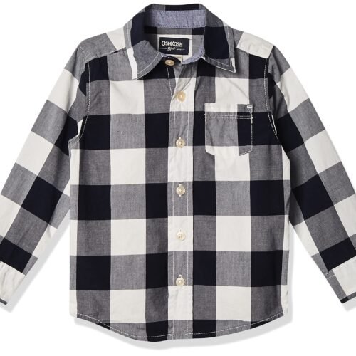 قميص موصول OshKosh B'Gosh للأولاد بنمط كاروهات بحري