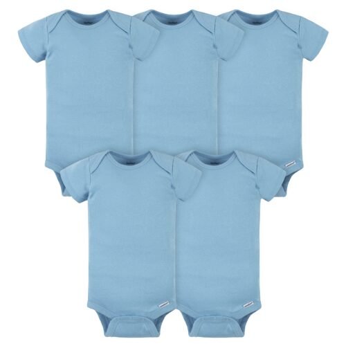 Gerber Baby Unisex Onesies Five Pack Blue