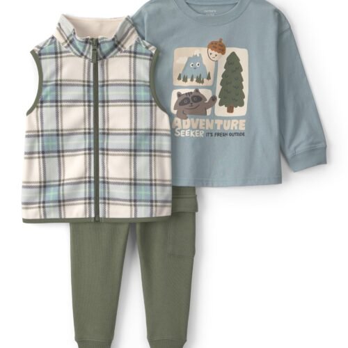 Ensemble Playwear Carter's Gilet Carreaux Aventure