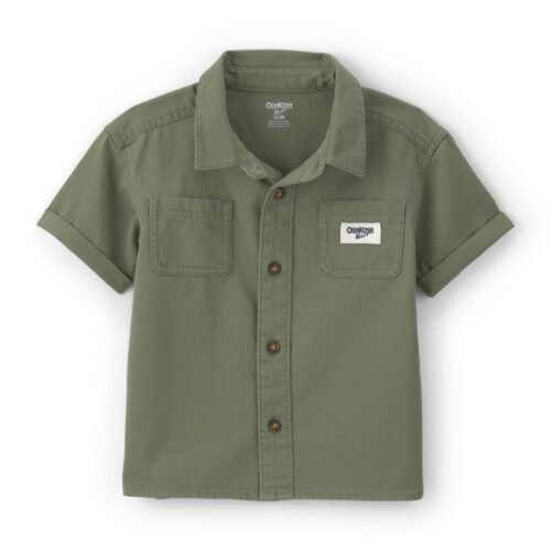Chemise OSHKOSH B'GOSH pour garçon manches courtes patte de boutonnage