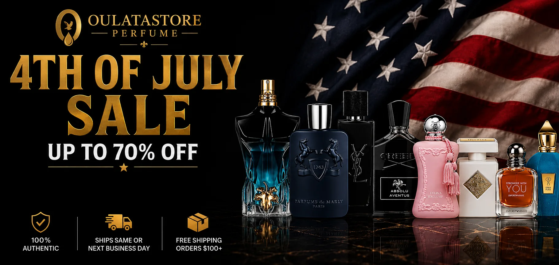 4th of July Sale — up to 70% off authentic designer fragrances